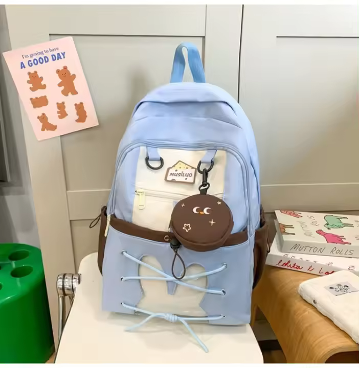 Mochila escolar, versión coreana, estudiante, gran capacidad, niña, viaje, mochila, mochila, linda, fresca y dulce - 1