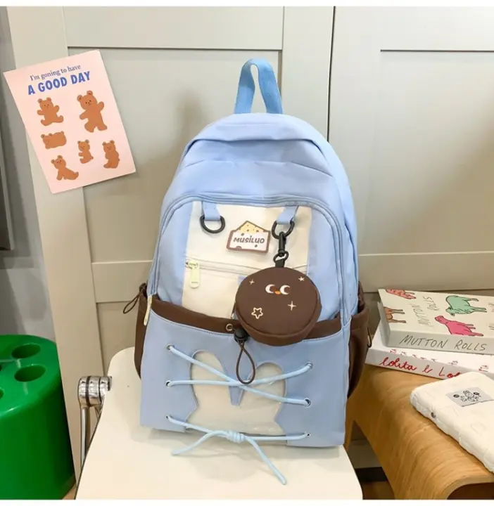 Mochila escolar, versión coreana, estudiante, gran capacidad, niña, viaje, mochila, mochila, linda, fresca y dulce - 1