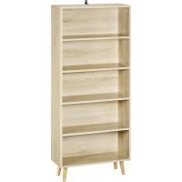 Estantería de 5 Compartimentos Estantería Mara para Libros Estantería Blanca para Biblioteca - details 16