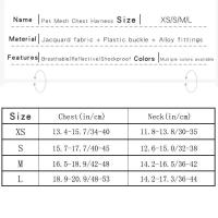 Conjunto de Correas para Traje de Mascotas Pequeñas y Medianas Correa de Pecho de Malla Transpirable Arneso Estable Cables Impresos - details 1