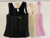 Fajas Colombianas moldeadoras de cuerpo para mujer, chaleco, Tops, entrenador de cintura de doble compresión, corsé con cremallera ajustable y ojos de gancho - details 4