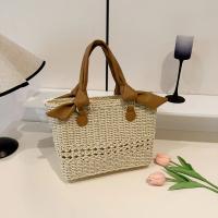Bolso de Playa de Paja Tejida Ligero y Duradero Gran Capacidad para Vacaciones, Picnics, Uso Diario - details 1