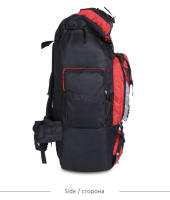 Mochila grande de nailon de 80L para hombres y mujeres, bolso de hombro deportivo para acampar, senderismo, montañismo - details 6