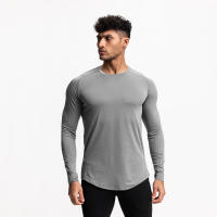 Suéter deportivo de manga larga para hombre, camiseta transpirable de secado rápido, cómoda para correr - details 2