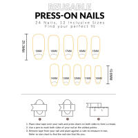Uñas postizas de alta calidad con estampado de estrellas, material seguro, ble, impermeables para vestidos de chicas calientes - details 6