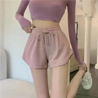 Pantalones Cortos de Gimnasio para Mujer Ligeros, Sueltos, Estilo Casual, Talla Grande, Cintura Alta, A-Palabra - details 7