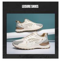 Zapatos de marca para hombre, zapatillas gruesas blancas de lujo, zapatillas informales para correr, Tenis transpirables antideslizantes, calzado deportivo para Fitness - details 2