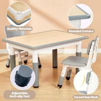 Juego de Mesa y Sillas Ajustables para Niños Fácil de Limpiar Aprobado por CPC y CE Azul - details 51