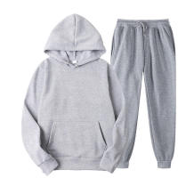 Conjunto deportivo de invierno de 2 piezas con sudadera con capucha de manga larga de forro polar informal extragrande para mujer 2025 - details 8