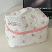 Bolsa de cosméticos de maquillaje portátil, bolsa de transporte ligera con cremallera, regalo perfecto para madre y novia - details 5