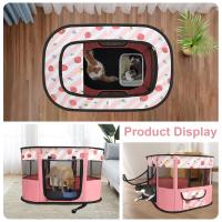 Corralito plegable portátil para mascotas, jaula para centro de parto para gatos, perrera para interiores y exteriores, corralito para perros, viajes y Camping - details 6