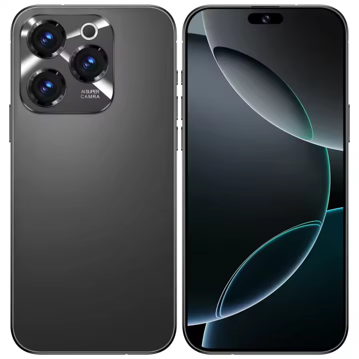 2025 nuevo teléfono inteligente I16 Pro Max 5G pantalla HD de 7,3 pulgadas cámara de 72MP + 108MP Snapdragon 8 Gen 3 8000mAh teléfono con desbloqueo SIM Dual - 1
