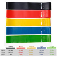 5 unids/set bandas de goma de resistencia para Yoga, bandas elásticas para culturismo, bandas de ejercicio para Pilates, cinturón expansor, equipo de Fitness - details 1