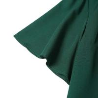 ZANZEA-Vestidos elegantes de sirena para mujer, Vestidos de fiesta ajustados con dobladillo con volantes y manga corta a la moda, bata Lisa Vintage de verano - details 8