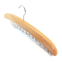 Colgador multifuncional de madera para chaleco, que ahorra espacio perchero, cinturones organizadores, corbatas, bufandas, soporte de almacenamiento para armario, 24 ganchos - details 10