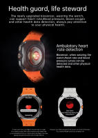 2025 Nuevo reloj BW ultra 4G Smartwatch 32GB de memoria Conexión WIFI Tarjeta SIM 200W Cámara giratoria extraíble Posicionamiento GPS Detección de frecuencia cardíaca AMOLED Smartwatch para Android Samsung - details 10