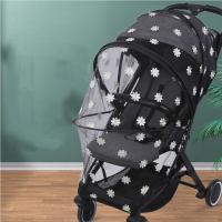 Mosquitera para cochecito de bebé con diseño de margarita, accesorios para cochecito de bebé, toldo de malla de verano con cremallera, mosquitera para cochecito, cubierta completa - details 2