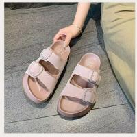 Sandalias de Playa para Mujer de Verano Tacón Grueso, Punta Abierta, Clásico Simple, Suave Externo, Versión de Moda de Verano - details 2