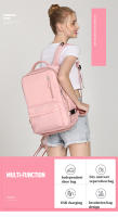 Mochila de viaje para mujer y niña, morral escolar de negocios de 15,6 pulgadas para ordenador portátil con bolsa de zapatos ind - details 1