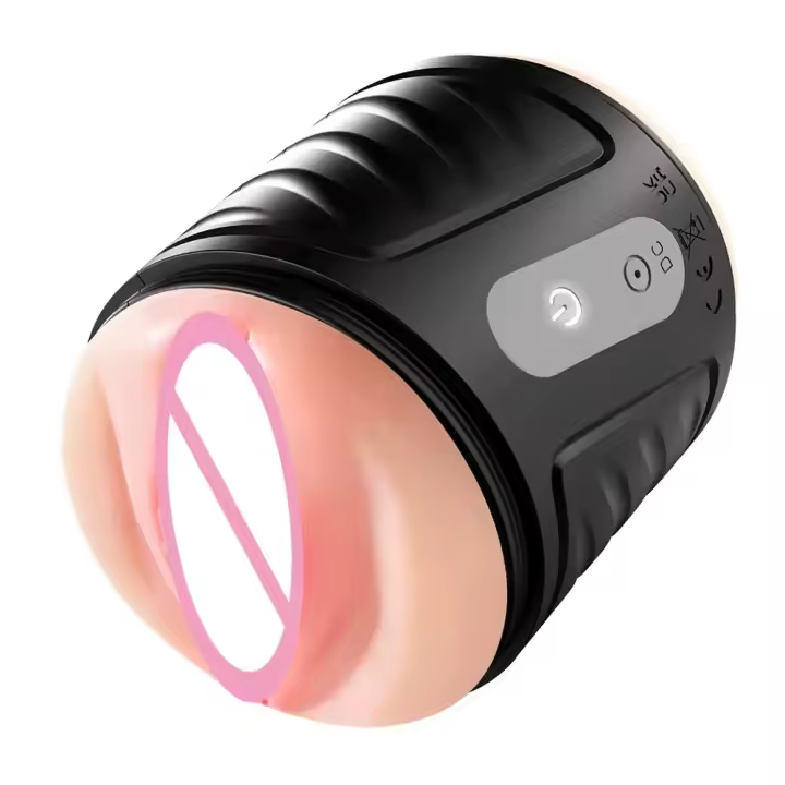 Taza de masturbación masculina automática Real, Juguetes sexuales de silicona con bolsillo para chupar, Vagina para hombres, masturbador vibrador para mamada para adultos - 1