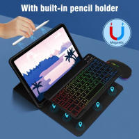 Funda para Samsung Tab S6 Lite de 10,4 pulgadas, carcasa con teclado RGB, ratón, retroiluminación arcoíris, teclado mágico español, P610, P615, P613, P619 - details 2
