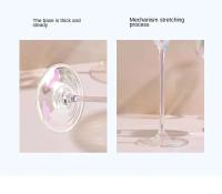 Dazzg Copa Copa Juego de champán Vino Premium para el hogar Cristal Arco Iris - details 8