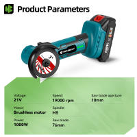 Amoladora Angular Inalámbrica Newbeny Herramienta Eléctrica de Carpintería para Batería Recargable - details 2