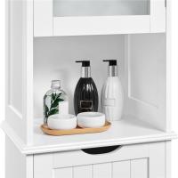 Auxiliar Cocina Puerta Cristal Estrecho 40x30x170 cm Blanco - details 8
