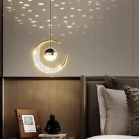 Lámpara colgante nórdica luz de estrellas y luna moderna iluminación para dormitorio candelabro decorativo para noche buena para decoración del hogar - details 2