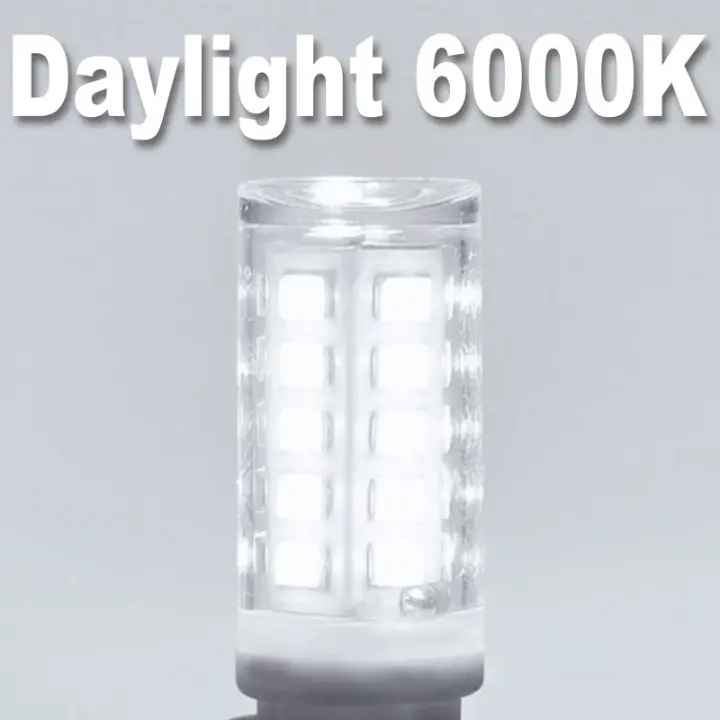10 Uds. Lámpara LED G9 más brillante AC220V cerámica SMD2835 bombilla LED foco blanco cálido/frío reemplazar luz halógena al por mayor - 1
