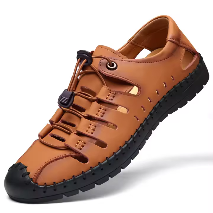 Masculino2025Nuevas Sandalias de Playa Antideslizantes Huecas Casuales para Hombres de Verano - 1