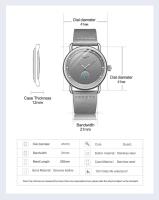 Reloj de Cuarzo de Moda Clásica ONOLA 3805 Correa de Cuero Impermeable Estilo Casual de Fecha - details 4
