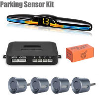 Sistema de Sensor de estacionamiento LED, Kit de pantalla de Monitor Parktronic, retroiluminación, asistente de Detector de respaldo, 4 sondas, nuevo - details 4