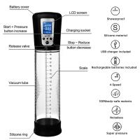 Bomba de vacío eléctrica para agrandar el pene, 4 fuerzas de succión, bomba de extensión de agrandamiento del pene de alto vacío automática recargable, juguetes para parejas masculinas - details 7