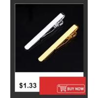Clip de Corbata de Metal con Diseño Clásico Pinza de Corbata de Cristal para Hombres - details 2