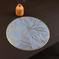 Mantel Individual colorido para decoración de mesa de comedor, mantel impermeable resistente al calor, posavasos Floral lavable a prueba de aceite para el hogar, 2 uds. - details 7