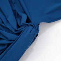 Vestido de sirena con cinturón drapeado y cintura entallada, estilo halter, nuevo de verano para mujer G25DS119 - details 15