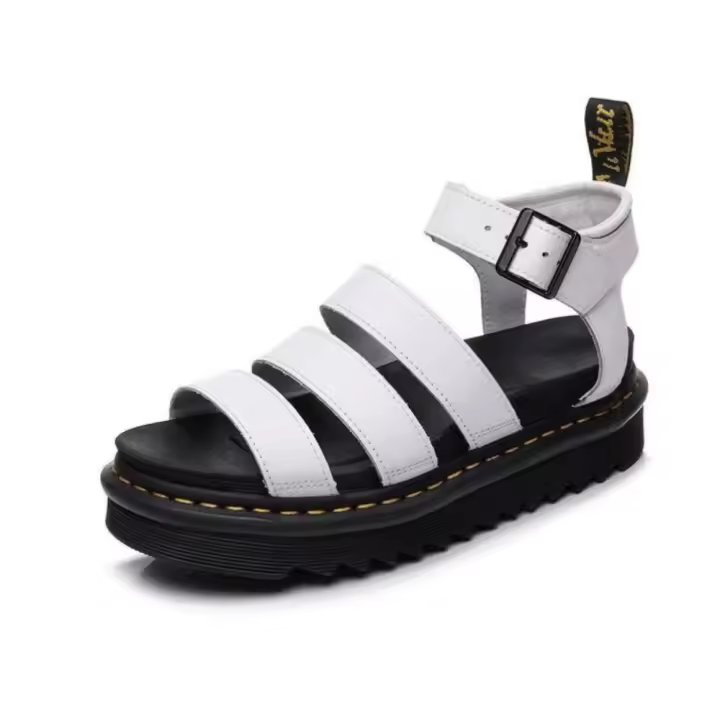 Sandalias de verano para mujer, zapatos planos de moda. - 1