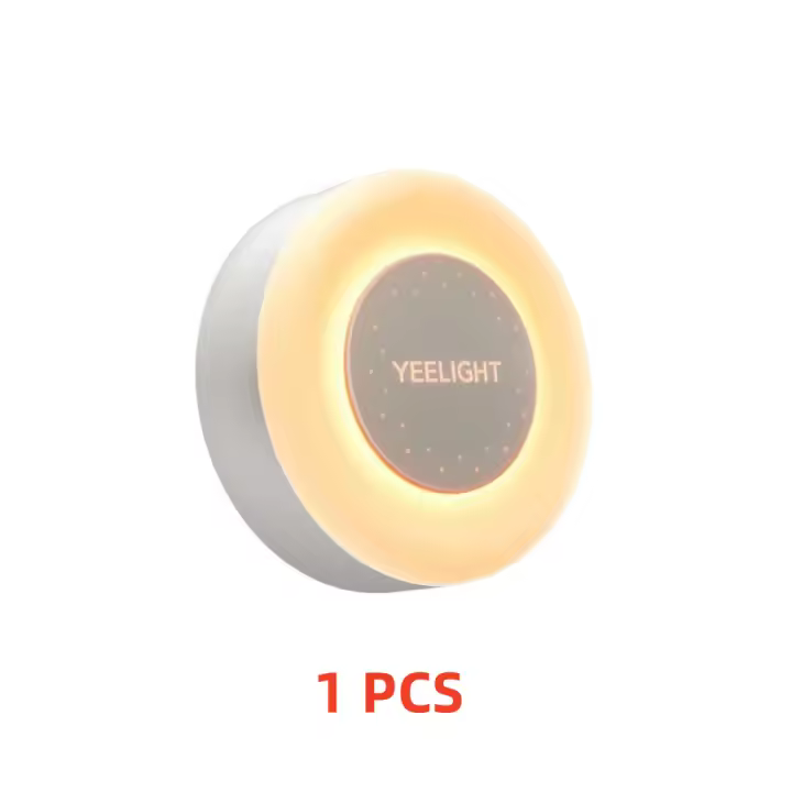 (Mini) Yeelight Sensor de luz enchufable luz nocturna Sensor de luz iluminación Color cálido 0,25 W baja potencia ahorro de energía 100-240 V enchufe de la UE - 1