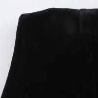 TRAFZA-faldas largas con botones de cintura alta para mujer, Falda con cremallera decorativa de un solo pecho, color negro, a la moda, para otoño, 2025 - details 7