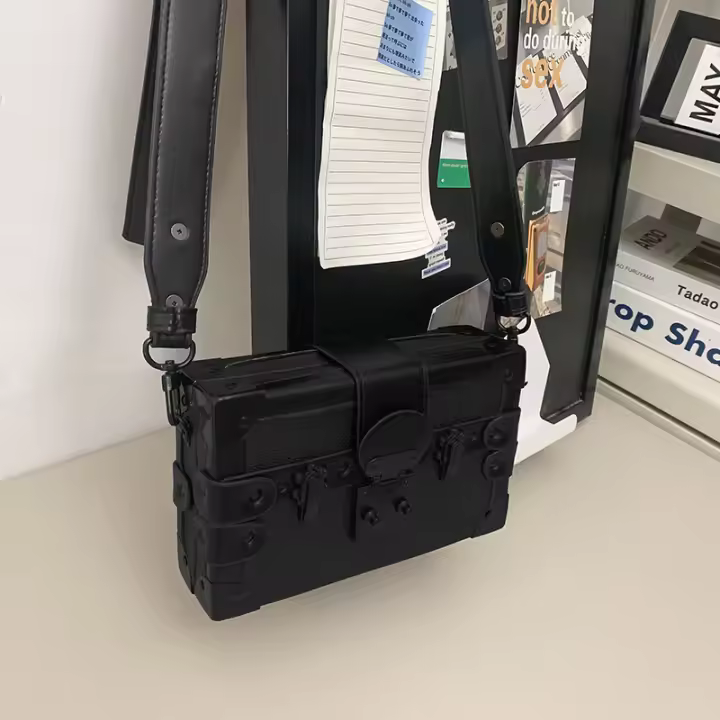 Versión coreana personalizada de estilo extranjero bolso de caja de cómic bidimensional bandolera de hombro calle unisex coreano de moda versátil - 1