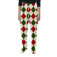 Pantalones con estampado navideño para mujer, malla holgada de talla grande, novedad de invierno - details 0