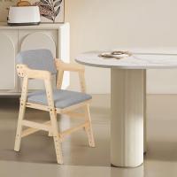 Silla alta escalable de madera natural Ajustable a 3 alturas Resistente hasta 50kg - details 8