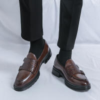 Zapatos Formales para Hombres Estilo Inglés Elegante Tacón Bajo PU Doble Hebilla Talla Grande 38-46 - details 13