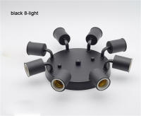 Soporte de cerámica minimalista E27, luces de techo, accesorio de iluminación de techo, oro, cromo, Blanco, Negro, Simple, 3/4/5/6/7/8 cabezales - details 7