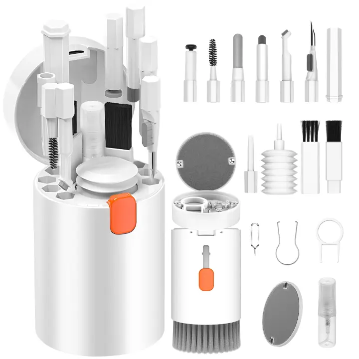 Kit de Limpieza Multifuncional para Dispositivos Electrónicos Pincel de Limpieza para Teclado, Kit de Limpieza para Auriculares AirPods - 1