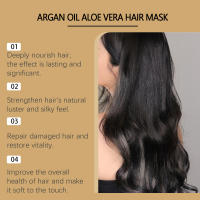 La hidratación HOEGOA mejora la textura seca y encrespada, nutre con brillo natural y suaviza la película para el cuidado del cabello - details 4