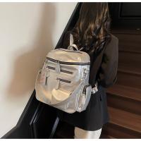 Nueva Mochila Con Cremallera Multibolsillo Para Estudiantes Universitarios, Mochila Escolar De Nicho, Mochila Locomotora De Tendencia Para Mujeres - details 19