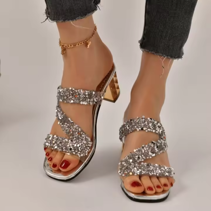 Tacones altos de moda de verano para mujer. - 1
