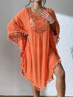 Vestido playero de talla grande para mujer, suave, de ganchillo, falda envolvente para bikini, para trajes de baño, tallas extendidas, elementos esenciales para vacaciones - details 17